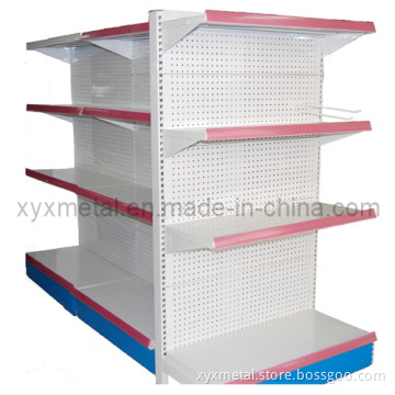 Luxury Goods Store Perforated Back Shelving Supermarket Shelf